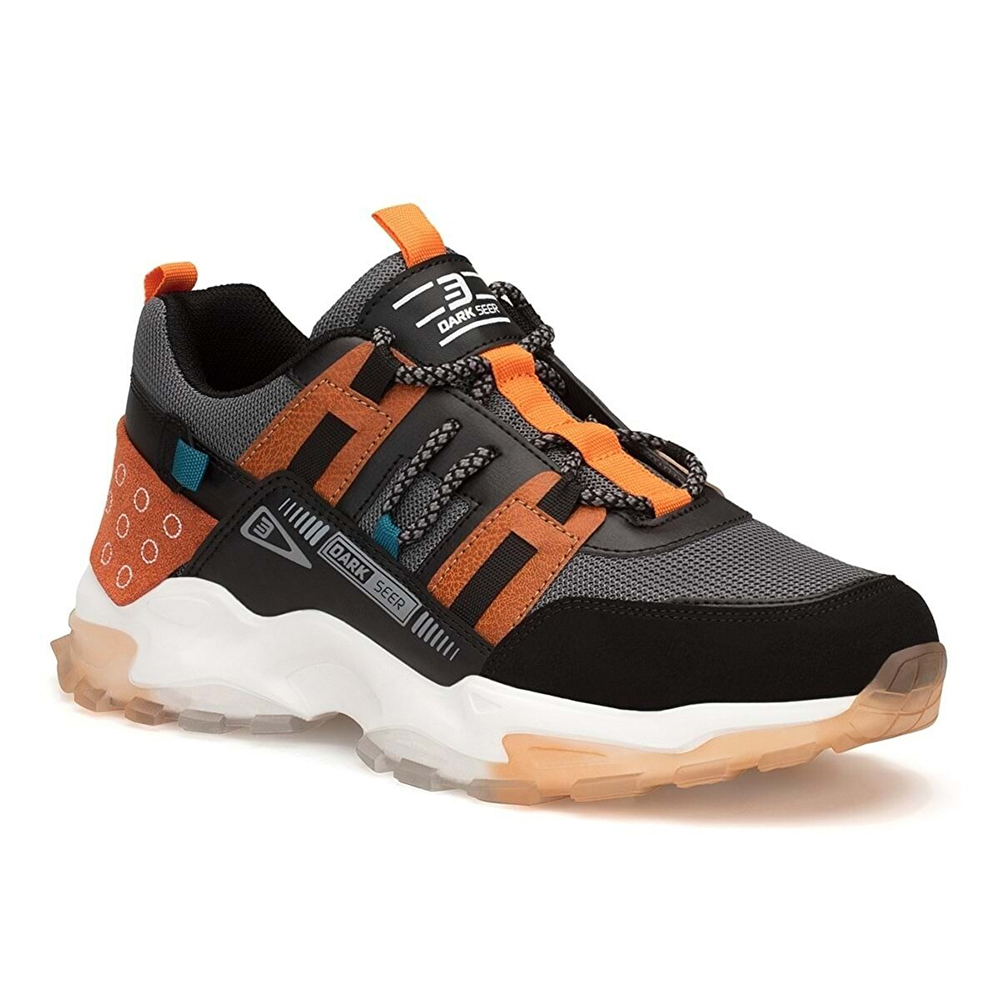 Mens Sneakers Black Orange Albers